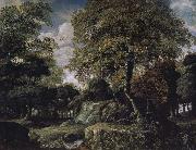 Jan van der Heyden Forest landscape USA oil painting artist